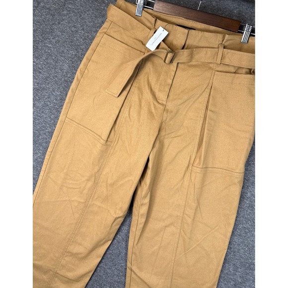 Banana Republic Pants - NWT Banana Republic High Rise‎ Tapered Twill Belted Tan Pants Size 10 2024 Fall